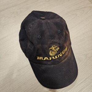 Stylish Black Cap with Gold Details